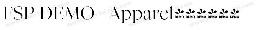FSP DEMO   Apparel字体转换